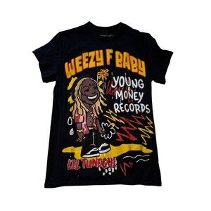 Lil Wayne Reason Graphic Tee S 100% Cotton Young Money Records Black Short Sleev